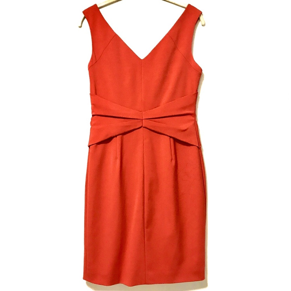 Bight Red Summer Wedding Party Dress w. Stones - Size 8 - Picture 3 of 4